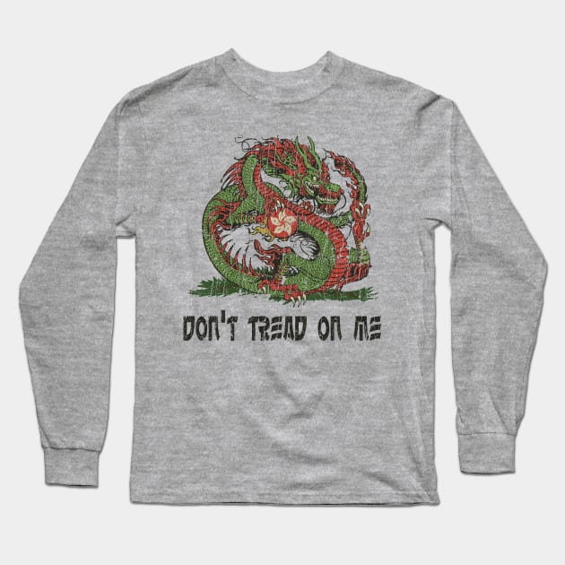 Don't Tread On Me (Hong Kong) - Vintage Long Sleeve T-Shirt by JCD666